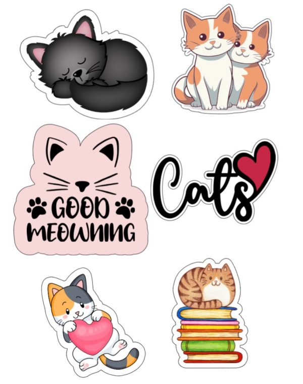 Katten - 6 stuks - Afbeelding 2